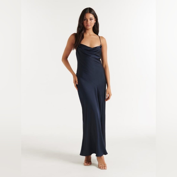Strapless Trapeze Maxi Dress - Picture 1 of 6